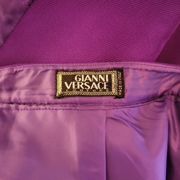 Vintage 1980s Gianni Versace Purple Dress Suit - Picture 7 of 9